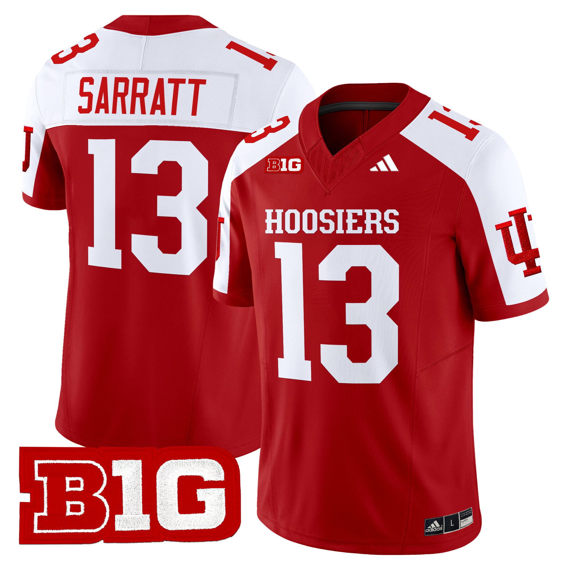 Men Indiana Hoosiers #13 Sarratt Red 2024 Vapor Limited NCAA Jersey->->NCAA Jersey